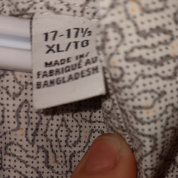 Calvin Kline mens short sleeve button up white and grey X large - Picture 5 of 6